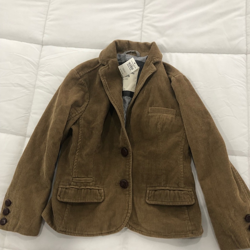 Abercrombie & Fitch cortoury jacket brown sz s nwt